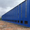 Μπλε φύλλων δομές χάλυβα τοίχων προκατασκευασμένες Q345 με το γραφείο