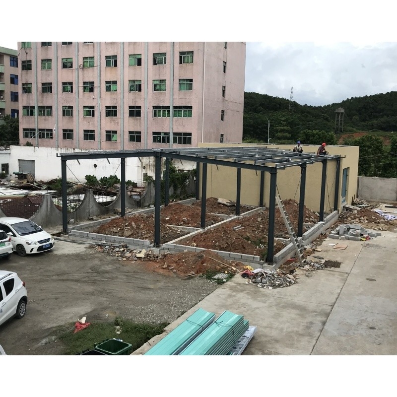 Η Κίνα κατασκευάζει χάλυβα δομή δομικών υλικών για αποθήκη μεταλλική αποθήκη κτίριο τρεις αποδείξεις αποθήκη