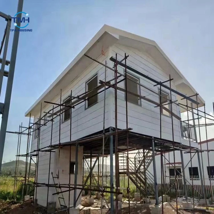 Σιδηροδρομικό κτίριο H-Frame Modular Steel Residential Structure με εξωτερικό τοίχο 100/50 mm Fibre Cem